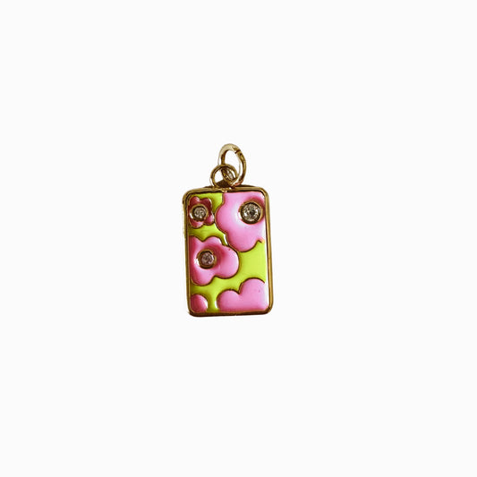 PINK & YELLOW BLOSSOM CHARM