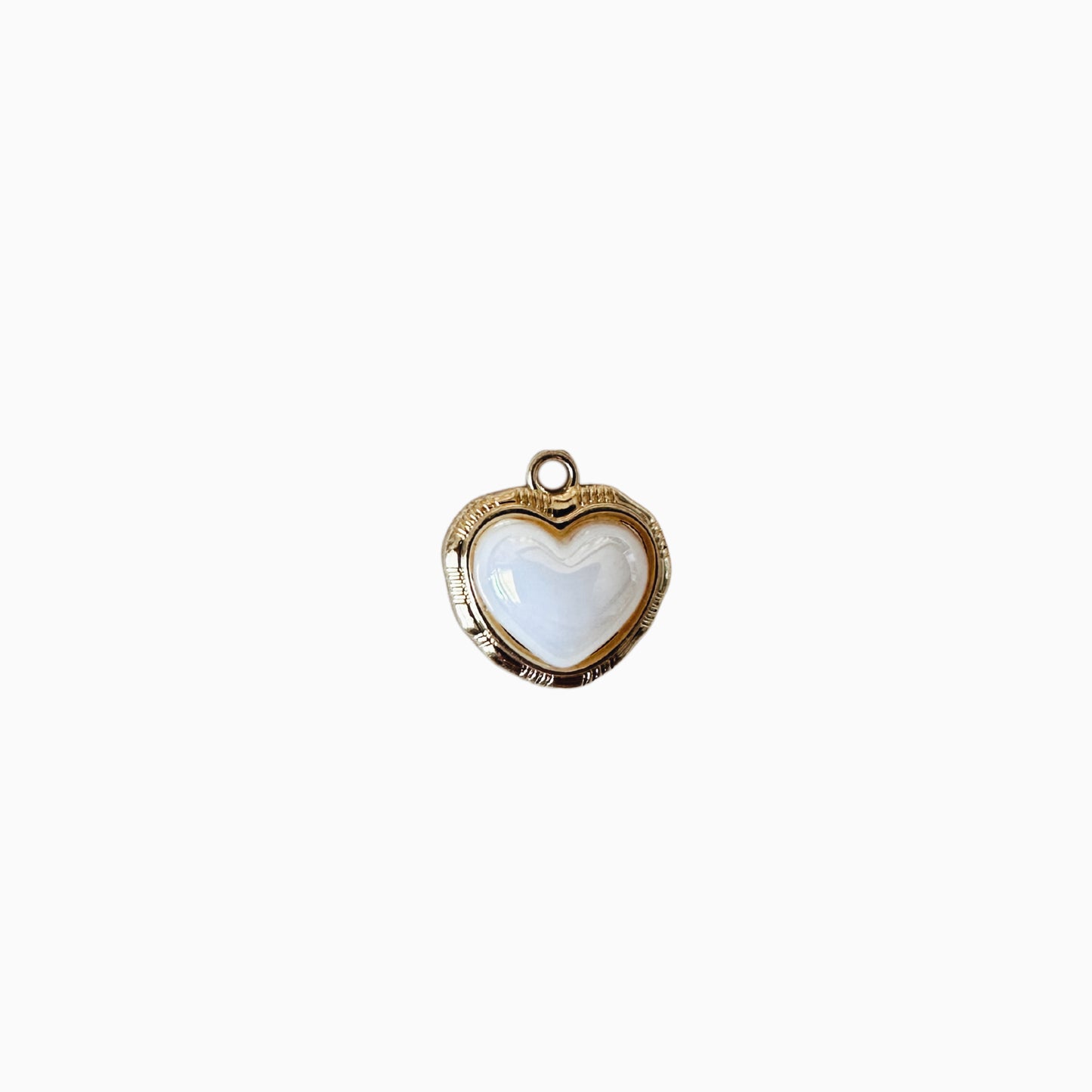 OPALINE HEART CHARM